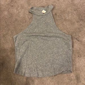 Grey crop top